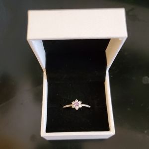 Pandora birthstone purple flower ring 60